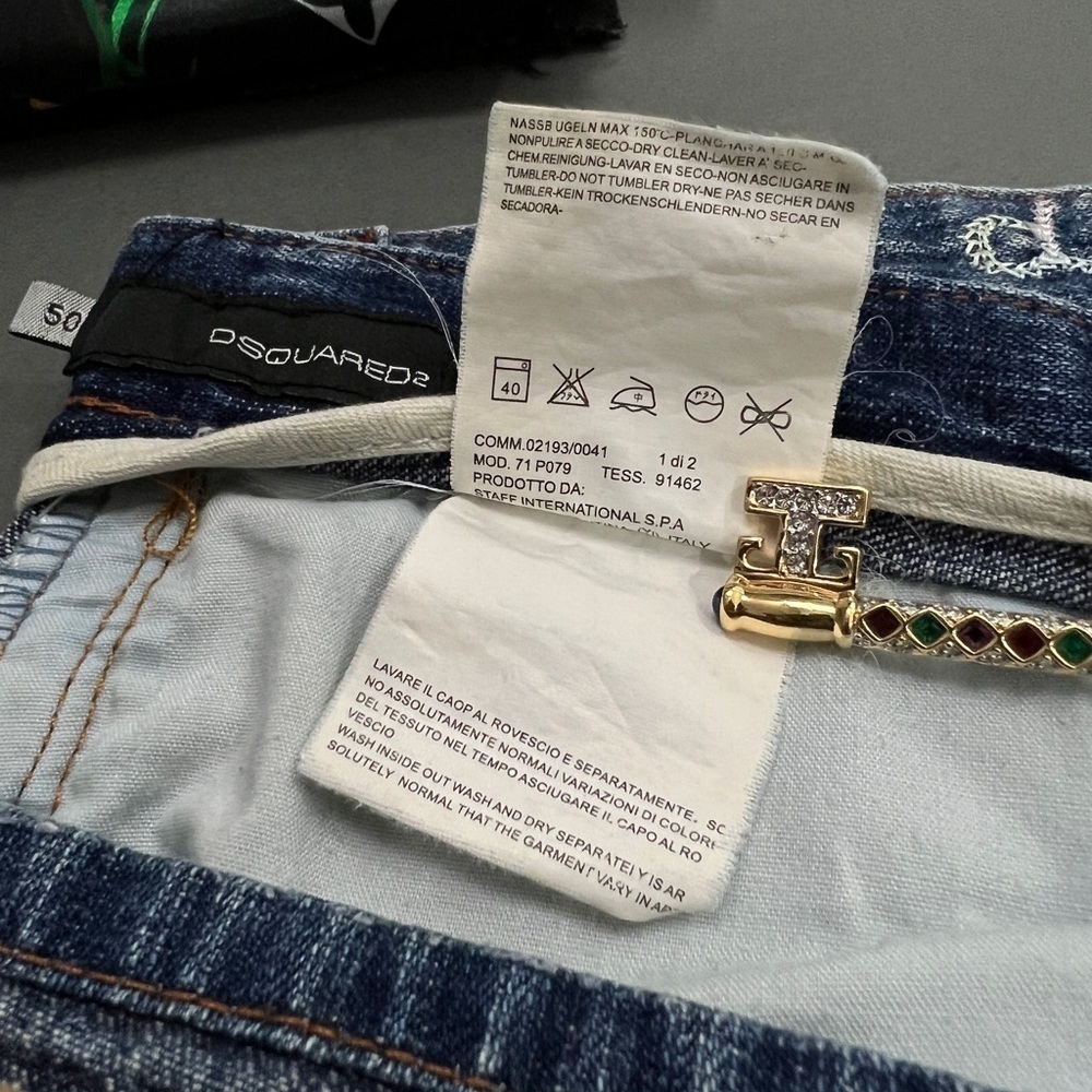 Mud Flingin DSQUARED2 Jeans Made in Italy - Picture 15 of 16
